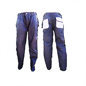 Unisex Dark Blue Mid Waist Lightweight Winter <b>Work</b> <b>Pants</b> Utility Trousers Multi Pocket Industrial Use <b>Cargo</b> <b>Pants</b> - Product Image 5