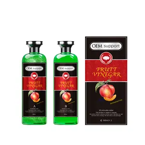 Private Label OEM Ammonia Free Fruit Vinegar Hair Dye Black Hair Dye Gel Natural Color Dye For Men Women