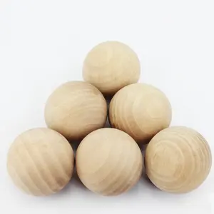 Best Selling Hockey Natural Wood Ball Simulates Ice Puck Weight Hockey Natural Wood Ball