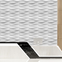 Eco Papier Peint 3D 4D 5D Panneaux Muraux Design Texturé Panneau Blanc Mat Laminas 3D Par Contre Papel De Parede