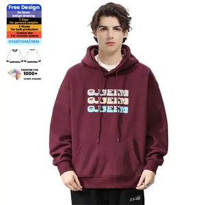 Long Sleeve Hoodie Kangaroo Pocket Pullover Loose Fit Hooded Sweatshirt Men For Men