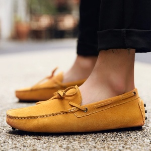 Mocassins décontractés pour hommes en cuir nubuck tendance, respirants, à enfiler, polyvalents pour l'été et le printemps, pour le commerce transfrontalier - Product Image 5