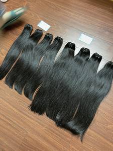 Extensions de cheveux naturels raides vietnamiens Super Double Drawn qualité cheveux crus en longueur personnalisée bons faisceaux pour faire des perruques de cheveux - Product Image 3