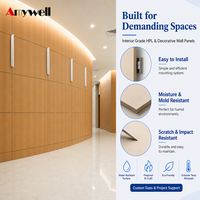 Revêtement mural HPL moderne Amywell, imperméable et anti-moisissure, garantie 5 ans, panneaux de 15 mm pour les loisirs à domicile