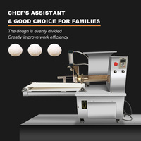 Machine à diviser et à arrondir la pâte automatique en acier inoxydable Meijin pour pâtisserie et pain, haute capacité (30-80 kg/h), poids 60 kg