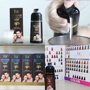 Logo personalizzato ODM OEM marchio produttore fabbrica velocità olio di Argan colore <span class=keywords><strong>capelli</strong></span> neri Shampoo senza pelle scura 100% coprire <span class=keywords><strong>capelli</strong></span> bianchi grigi - Product Image 3