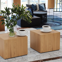 Table basse moderne simple en bois MDF et métal pour l'intérieur et l'extérieur pour les hôtels, les restaurants, le salon et la chambre à coucher en gros