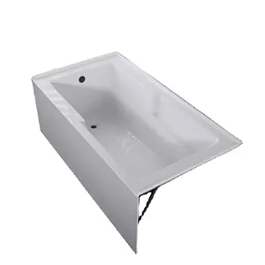 CUPC Factory The Best Price / Quality Popular North America Standard 3-wall Alcove Bathtub/single Skirt Bathtub 60x30 Inch