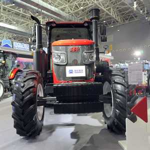 Nuevo Tractor Agrícola Grande Rojo Lma2004 con Tracción en las Cuatro Ruedas, Rotocultivador y Cabina de Vía Ancha - Product Image 2