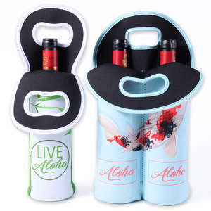 Neoprene Two Double Bottle <strong>Wine</strong> Chiller Cooler Cover Carrier <strong>Wine</strong> <strong>Bag</strong> - Product Image 3