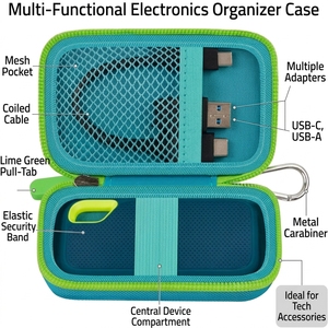 Estuche Organizador de Propósito Especial para Criptomonedas y Cables USB, Estuche de Transporte para Hardware - Product Image 1