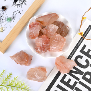 Wholesale High Quality Stones and Crystal Rough Stone Red <b>Fire</b> Quartz Raw Stones Crystal Decoration - Product Image 5