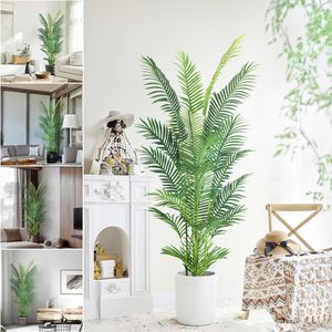 Palmera Artificial, <span class=keywords><strong>Plantas</strong></span> <span class=keywords><strong>Artificiales</strong></span> para Interiores y Exteriores, Árbol Falso Tropical en Maceta para Decoración del Hogar, Sala de Estar, Oficina - Product Image 4