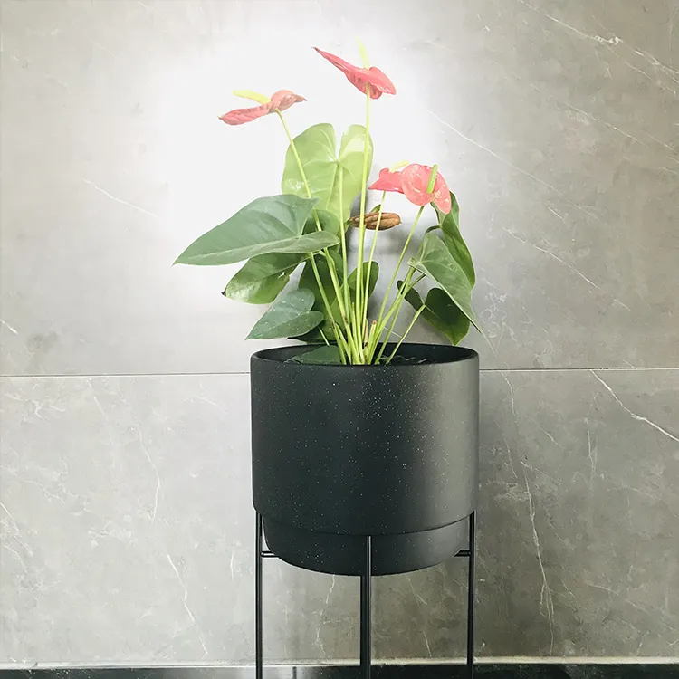 新しいデザイン家の装飾セメント植木鉢スタンドコンクリート植木鉢