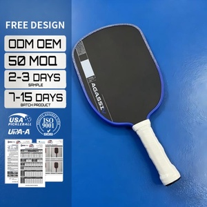 Racchetta da Pickleball HYM 2026 OEM Approvata USAPA UPA-A Agassi <span class=keywords><strong>GRAF</strong></span> Pro V 16mm GEN5 con Telaio Cinetico in Fibra di Carbonio Termoformata - Product Image 1