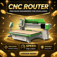 Routeur CNC industriel 2513 ATC avec broche de 7,5 kW, changement d'outil automatique et table mobile pour feuilles d'acrylique et panneaux MDF