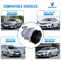 Compresseur de climatisation de voiture pour Toyota Auris Corolla Verso Avensis 88310 02790 88310 02850 88310 02851 6PK 120mm 12V R134a