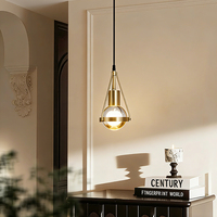 Lampes suspendues en cristal de luxe modernes en cuivre, pour restaurant, bar, salle à manger, chambre à coucher, chevet, lampe suspendue en forme de pissenlit
