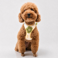 Harnais de poitrine pour chien BanabaPet, nouveau modèle automne-hiver, durable, anti-évasion, avec fleurs en peluche, pour chiens et chats universels