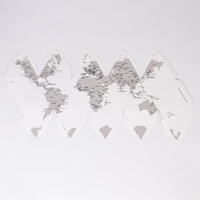 Haute qualité pliable Globe carte du monde avec des épingles 3D papier Globe Scratch voyage carte à gratter carte du monde pour bureau décor à la maison