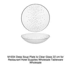 Plato Hondo Io Glass de 22 cm, Transparente, M1934 - Product Image 2