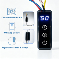 Contrôleur de température intelligent WiFi Tuya pour chauffe-serviettes électrique, minuterie, écran tactile, contrôle par application