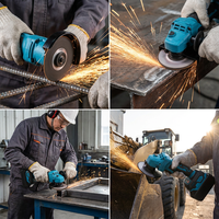 Meuleuse d'angle sans fil professionnelle 21V au lithium sans balais, outil de découpe et de meulage portatif industriel certifié CE
