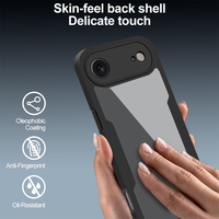 Coque de téléphone à couverture intégrale à 360 degrés pour iPhone 18 Pro 17 Air/17 Pro Max/Pro/17, protection d'écran avant transparente en TPU+acrylique+PET