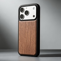 Coque de téléphone en bois de bambou de haute qualité, accessoires personnalisés pour iPhone 17/18 Pro Max