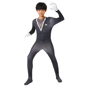 Costume de cosplay Hongbo Mingchuang, combinaison Panthère Noire, pour enfants de 8 à 13 ans, en polyester, pour jeux de rôle sur scène, Halloween, anime - Product Image 1