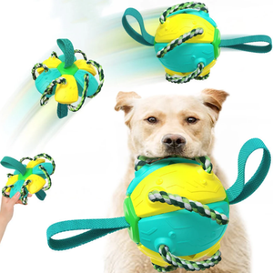 Nuevo Balón de Fútbol para Perros, Juguetes Interactivos para Mascotas, Balón Plegable, Juguete Molar, Balón de Entrenamiento para Cachorros, Accesorios para Perros - Product Image 1