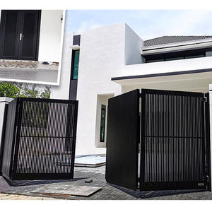 Portail électrique moderne et fiable en aluminium, design <span class=keywords><strong>automatique</strong></span> à battant, coulissant ou rétractable, pratique et esthétique pour la maison ou l'appartement - Product Image 4