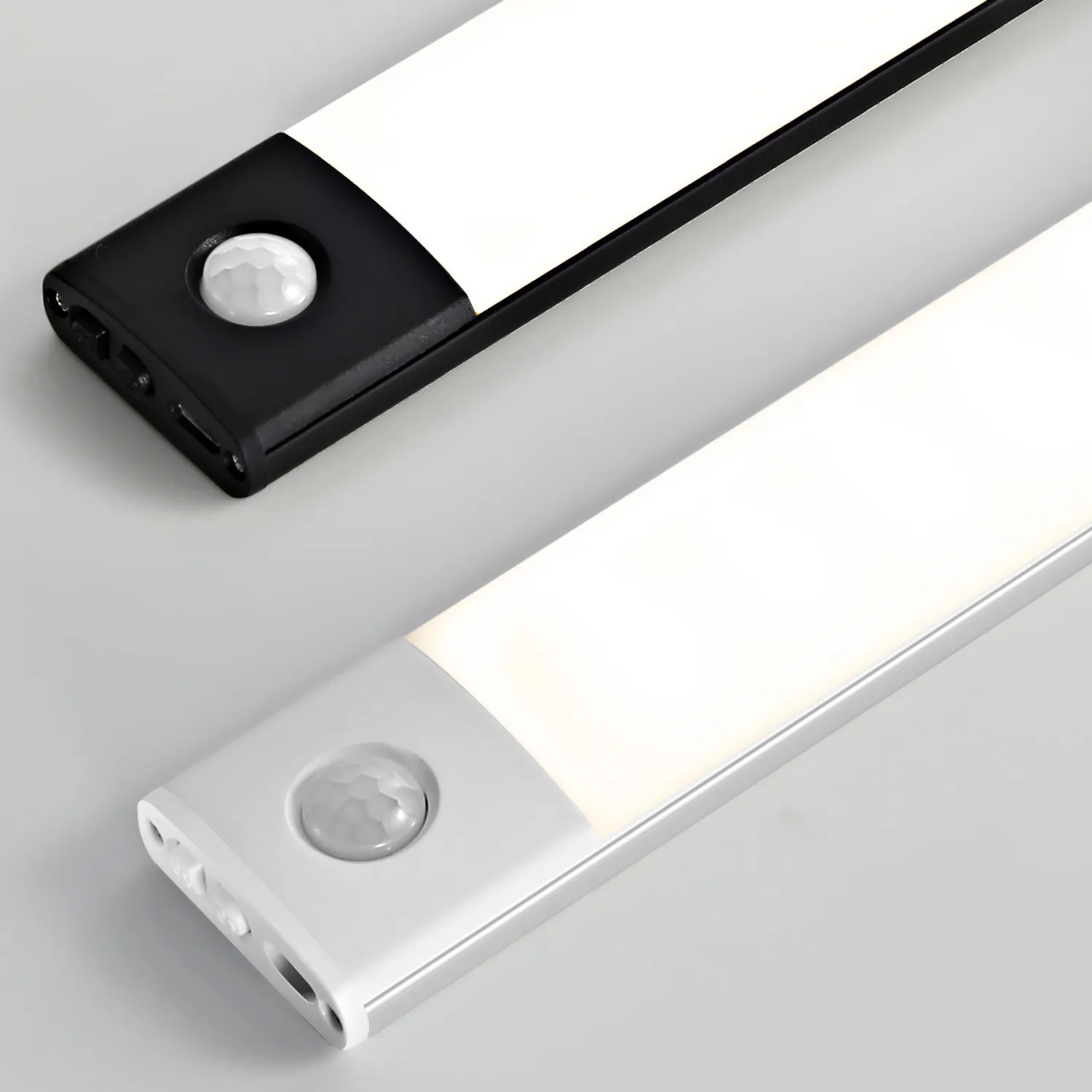 Luces LED para vitrina de cocina, sensor de movimiento recargable, mueble, armario, pasillo inalámbrico alimentado por batería