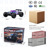 Camion RC haute vitesse AiJH 1:16, 38 km/h, télécommande, 4 roues motrices, tout-terrain, drift, jouets de voiture RC