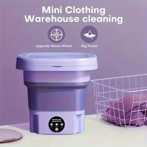 <span class=keywords><strong>Mini</strong></span> Lave-linge Électrique <span class=keywords><strong>Automatique</strong></span> Pliable à Chargement par le Haut avec Lumière Bleue Bactériostatique et Vidange par Gravité pour Usage Extérieur et Hôtelier - Product Image 6