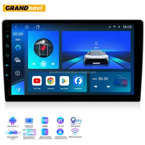 Universale 2din 9 pollici Autoradio Android Touch Screen GPS sistema di navigazione Stereo Audio AndroidAuto Video lettore DVD per auto