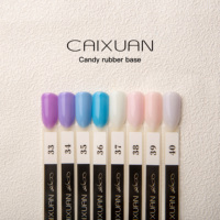 Base de Caoutchouc Candy, Prix de Gros Usine Chine, 40 Couleurs, Gel Permanent, Vernis Gel UV