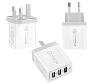Cargador de pared USB para teléfono inteligente, estación de carga de 27W, 3 usb, portátil, para la UE - Product Image 6