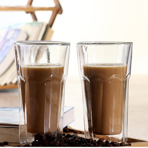 Tasse en verre borosilicate à double paroi, résistante à la chaleur, universelle, durable, 410 ml, passe au lave-vaisselle, design luxueux pour les fêtes - Product Image 5