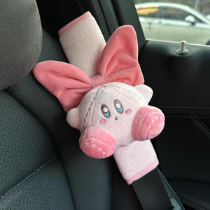 Protector de Cinturón de Seguridad para Mascotas, Diseño de Gato de Dibujos Animados, Suave y Acolchado, Correa de Hombro para Asiento de Coche - Product Image 6