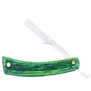 Navaja de Afeitar Recta de Alta Calidad para Hombre, Navajas de Barbero Manuales, Hoja de Acero Inoxidable, Diseño Personalizado con Logotipo y Empaque - Product Image 1