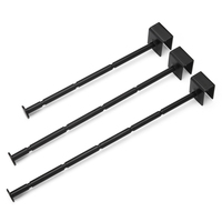 Crochets de suspension noirs pour panneaux perforés, accessoires métalliques pour présentoirs de quincaillerie et outils, pour magasins de détail - Produit très vendu