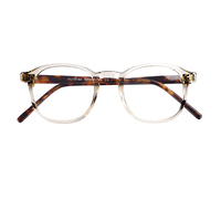 Nouveau Design Lunettes de Soleil Rétro Rondes Polarisées Transparentes en Acétate pour Hommes et Femmes
