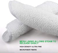 O-Cedar Vile-da 100 Tampon de vadrouille en microfibre Housses de rechange 32*23.5cm Nettoyeur à vapeur lavable à plat Spray chaud Vile-da Mop