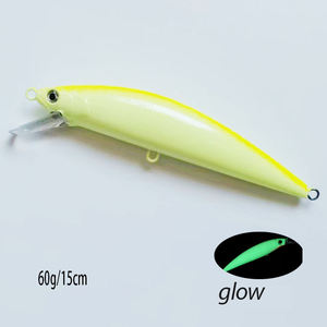 Vente flash : Leurre de pêche à la traîne de 60 g, grand poisson, avec hameçon triple, pour eau douce et eau salée, jigging, leurres de pêche - Product Image 3