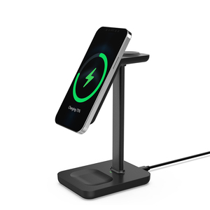 Estación de Carga Inalámbrica 3 en 1 Qi2, Soporte de Carga Rápida Magnético Plegable para iPhone, Apple Watch y AirPods, Base de Carga de Viaje de 15W - Product Image 3