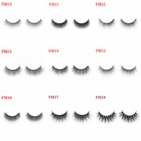 Cils naturels Onlyall 3/4 courts et vaporeux 12 mm, sans cruauté, bande en coton ultra-fine, faux cils, aspect naturel H20