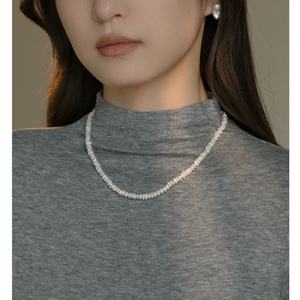 Collar de Perlas Naturales de Forma Barroca Apiladas para Mujer, Versátil, Ligero, de Lujo, Cadena Irregular para Clavícula, para Suéteres - Product Image 3