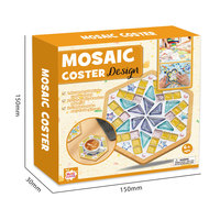 Carreaux de mosaïque Kits d'artisanat pour mosaïque de couleurs mélangées avec du bois pour adultes Cadeaux de décoration pour la maison faits à la main