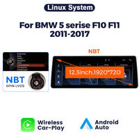 MEKEDE Sistema Linux para Auto, Carplay, WiFi, Bluetooth, Pantalla Táctil 1920*720 T113 (dual-core Cortex-A7) para BMW Serie 5 F10 10.25 Pulgadas